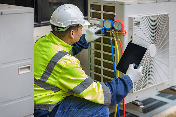 Professional Emergency Hvac technician working in Sybertsville, PA